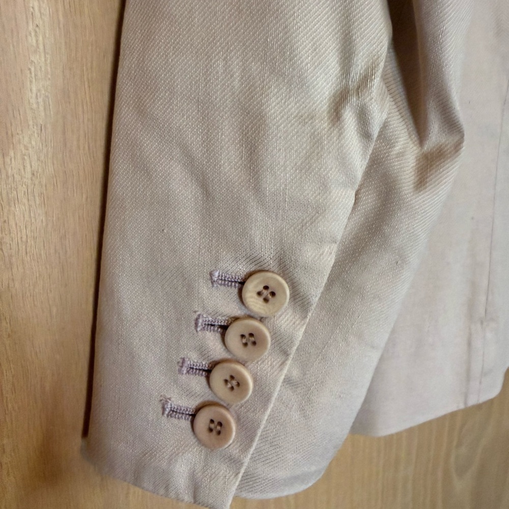 Soft Pink Single-Button Blazer - image 5